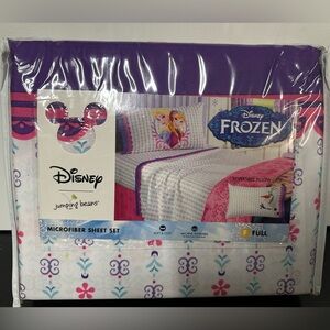 Disney Frozen Microfiber Sheet Set - Purple and Pink Delight